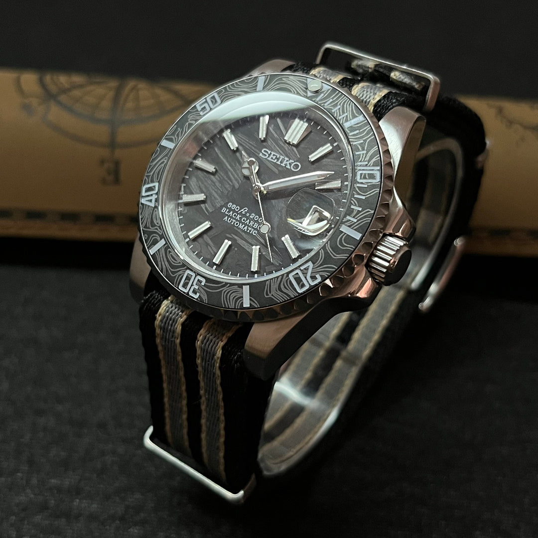Custom Seiko Vintage Milsub Mod Watch