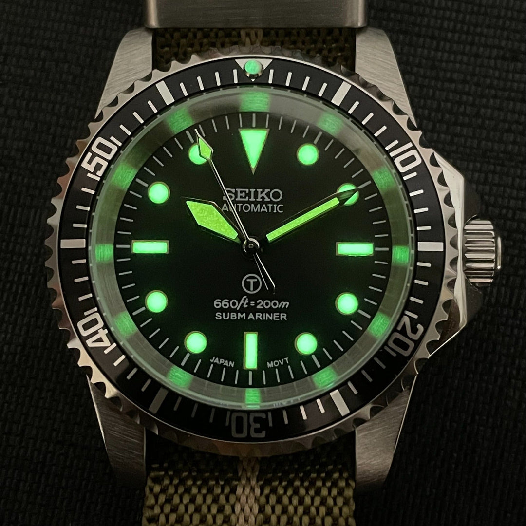 Custom Seiko Vintage Milsub Mod Watch